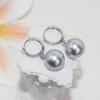 Hebilla de Oreja de Perla Platino Australiano Productos Genuinos Redonda Fuerte Luz Moda Joker Perla Madre Perla Pendientes Femeninos Fábrica Venta al por Mayor