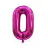 Globos Pequeños con Números de 16 pulgadas Versión Americana Delgados Decoración Fiesta de Cumpleaños Comercio Exterior Globos de Papel de Aluminio Venta al por Mayor Globos con Números