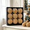 Suprimentos de Decoração de Natal Veludo Plástico Pintado Flocado Conjunto de Bolas de Natal para Casa Árvore de Natal Bolas para Pendurar no Teto