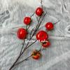 Simulação de Frutas e Legumes Caqui Ruyi Caqui 2 Festival da Primavera Ano Sabor Balde diy com Enfeites de Casa Balde de Decoração