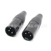 Rean 3P XLR Macho Enchufe de Audio XLR Micrófono XLR Rosca Interna Conector Macho de Tres Núcleos