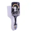 Conjunto de Presente Pente de Massagem com Almofada de Ar Personalizado, Pente de Presente para Mão, Pente com Topo de Caveira Fofo, Pente Oco Pente com Almofada de Ar