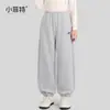 Pantalones para Niñas Xiao Feite 2026 Otoño Nuevo Estilo Joggers Bordados Pantalones Casuales para Niños Medianos y Grandes Pantalones Largos de Moda para Niños