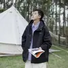 Jaqueta de Marca de Moda de Rua Japonesa Masculina Outono e Inverno Novo Corta-vento Estilo Vibe À Prova de Vento Solta Versátil Casal Estilo Hong Kong