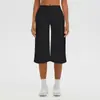 Leggings de Yoga Cepillados de Cintura Alta Pantalones de Pierna Ancha de Siete Puntos Chal Moldeador de Cuerpo Camisola Sujetador Conjunto de Cuatro Piezas