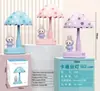 Lámpara de mesa mini de dibujos animados para escritorio, luz nocturna ambiental, escritorio, linda luz nocturna decorativa, hongo de cumpleaños, lámpara de mesa pequeña