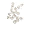 Mini concha de imitación perla de imitación flor de imitación abanico redondo DIY tocado de novia pasador accesorios pequeños pendientes pulsera material