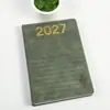 2027 Planejador de Agenda Somente em Inglês para Comércio Exterior Caderno Amazon Planejador de Calendário Espanhol com Logotipo Personalizável