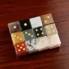 Dados de Amatista Natural, Ágata Acuática, Dados de Ojo de Tigre, Adornos para Juego de Dados de Piedra Semipreciosa, Nuevos Productos Transfronterizos