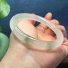 Atacado do Fabricante Jade Natural de Tianshan de Xinjiang Pulseira de Jade Seda Dourada Bracelete de Jade Barra Redonda com Veios Verdes Presente Joias de Jade