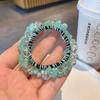 Moda de Alta Gama Irregular Cristal Cuerda de Corbata Anillo para el Cabello Temperamento Cabeza de Bola Todo-combinable Cuerda para el Cabello Tendón de Goma Accesorios para el Cabello de Mujer
