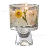 Taza para Velas de Aromaterapia Resistente a Altas Temperaturas, Taza Vacía, Vaso Alto Estilo Ins, Recipiente para Velas de Gelatina con Flores Secas DIY, Taza Portavelas al por Mayor