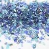 Traje transfronterizo cuentas rectangulares color 2*4MM cuentas de vidrio accesorios de joyería DIY pulsera aretes accesorios de cadena para ojos