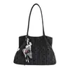 Bolsa casual de bolinhas de grande capacidade para mulheres, nova moda 2026 bolsa de ombro para o dia a dia, bolsa tote de alta qualidade, bolsa saco