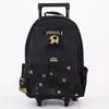 Mochila Escolar con Carrito Australiana de Gran Capacidad, Diseño de Dibujos Animados, Mochila con Ruedas para Estudiantes de Primaria y Secundaria