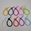 Em estoque tie de cabo de silicone cabo de dados armazenamento de cabo acessórios para chaveiro de joia DIY tie de cabo
