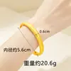 Pulsera de Oro Arena Vietnamita Tendencia Nacional Femenina Oro de Imitación Hielo Triturado Pulsera de Trébol de Cuatro Hojas Chapado en Cobre Dorado Retención de Color Duradera Joyería Venta Directa