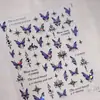 Pegatinas de Uñas Artísticas Florales de Mariposa Estilo Hada Pura Iron Aurora M-482 Verano Transparente Estilo Resort Cadenas Estrellas