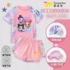 Nuevo Conjunto de Bikini Kpop Demon Slayer para Niñas de Verano para Niños, Traje Conservador de Dos Piezas de Secado Rápido con Protección Solar para Niños Mayores