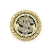 Agitar Tono Fresco Mismo Estilo diy Accesorios para Fundas de Teléfono Accesorios de Diamante Giratorio de Dólares Accesorios de Esfuerzo para Ganar Dinero Pegamento Trasero