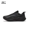 Tênis de corrida impermeável Hongxing Erke Lingkong 2 de couro para homens, sapatos esportivos com sola macia absorvente de choque, tênis masculinos leves resistentes à água
