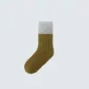 Meias de Cashmere para Crianças Inverno Engrossadas Quentes Meninos e Meninas Meias com Forro de Lã Meias de Pelo de Coelho Meias Infantis Bebê Outono e Inverno Meias de Lã