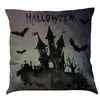 Capa de Almofada de Algodão Estampada de Halloween Mais Vendida da Amazon, Almofada de Sofá, Almofada de Carro