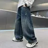 Ropa para Niños Ropa de Otoño para Niños Pantalones 2026 Nuevo Estilo Primavera y Otoño Niños Medianos y Mayores Jeans de Pierna Recta Pantalones Largos de Otoño para Niños