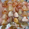 20mm Piedra Natural Ágata Agujero Recto Corazón de Melocotón Cuentas Sueltas Pulsera DIY Collar Accesorios de Joyería Cuentas Semi-Terminadas Al Por Mayor