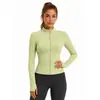 Nuevo Cárdigan de Punto Transfronterizo Cuello Alto Chaqueta Deportiva para Mujer Otoño Invierno Alta Elasticidad Secado Rápido Corte Ajustado Ropa de Yoga Tacto de Alta Gama