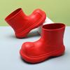 Botas de lluvia para mujer, para exteriores, suela gruesa, combinables, con aumento de altura, EVA, impermeables, resistentes al desgaste, antideslizantes, bonitas, para uso exterior.