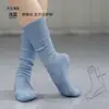 Meias de dança meias de cano médio meias para prática de balé meias de compressão cor sólida meias largas meias de prática respiráveis antiderrapantes