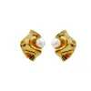 Pendientes de Mariposa Originales de Plata 925 Nuevos de Diseñador para Mujer Moda de Alto Nivel Pendientes de Perla de Agua Dulce Natural Venta al por Mayor