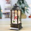 Lámpara de viento navideña, lámpara de candelabro, luz de noche para ancianos, decoración de muñeco de nieve, luz de noche, adornos de escritorio, decoraciones navideñas