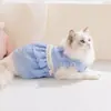 Vestido para Gato Primavera y Verano Falda para Gato Estilo Princesa Lazo Delgado Transpirable Ropa para Mascotas para Gatos Adultos y Gatitos