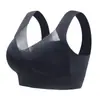 Sutiã esportivo sem costura de seda gelada transfronteiriço roupa íntima sem fio feminino suporte para os seios top tubo sexy push-up anti-queda