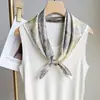 2025 Bolso Estilo Versátil Atado al Cuello 70 Modelos para Mujer Nuevo Pañuelo de Seda Pañuelo Cuadrado Primavera Otoño Estilo Coreano Protección Moda Bufanda para el Cuello Pañuelo Retro