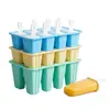 Molde Personalizado de Silicona de Grado Alimenticio para Helado, Fácil de Desmoldar, Molde DIY para Paletas de Hielo, Molde Creativo de 10 Cavidades para Helado para Uso Doméstico