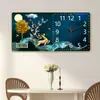 Reloj de Pared para Sala de Estar de Celebridad de Internet de Moda para el Hogar con Calendario Temperatura Restaurante Simple Moderno Silencioso Reloj Decorativo Reloj de Dormitorio