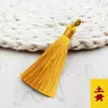 8cm Super Curto Gordinho Recém-Chegado Borla com Espiral Pura Feita à Mão Exclusivo Nó Chinês Pingente de Espiga de Rayon Bigodes