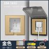 Enchufe empotrado oculto pared empotrado invisible panel interior empotrado 16A cinco orificios 86 refrigerador