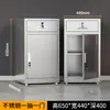 Armário Baixo de Aço Inoxidável 304, Armazenamento Externo de Ferramentas e Documentos, Armário de Garagem, Gaveta com Trava, Mesa de Cabeceira