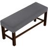 Funda de silla de color liso, sencilla, antideslizante y a prueba de polvo, para sofá, de forro polar, tejido de maíz, para taburete