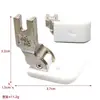 Pie Prensatelas Máquina de Coser Plana Todo Acero Juego de Pies Prensatelas Máquina de Coser Industrial Pie Prensatelas para Dobladillo Enrollado Industrial Combinación Venta al por Mayor