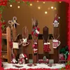 Calcetines Navideños de Nuevos Productos Transfronterizos, Decoraciones de Madera de Gnomo, Decoraciones para Árbol de Navidad, Colgantes para Fiesta en Casa