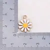 Pingente Colorido de Liga de Esmalte Ecológico Margarida Acessórios para Pulseira Colar DIY Itens Quentes de Venda Transfronteiriça