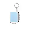 Venta al por mayor del fabricante Llavero Colgante de Acrílico con Transferencia de Calor Transfronterizo DIY Foto Sublimación en Blanco Recuerdo de Viaje