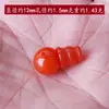 Imitación Ágata Roja del Sur Estilo Xizang Camiseta Rojo Cereza Rojo Caqui Ágata Escarchada Cabeza de Buda Estrella Luna Accesorios Bodhi