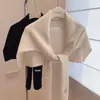 Nuevo Chal Exterior de Punto de Color Puro, Bufanda Versátil para Primavera, Otoño e Invierno, Chal de Lana de Forma de T de Gama Alta al por Mayor