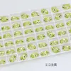 Rinestones para Uñas con Forma Irregular Color Amarillo Claro Crystal Dongzhou Accesorios DIY Rinestones Ovalados Gruesos Cuadrados con Base de Punta Uñas Súper Brillantes